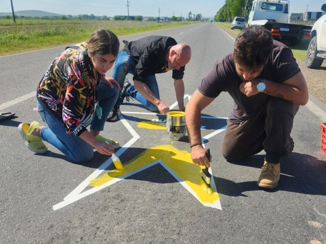 Pintaron la estrella 174 en memoria de Gustavo Rodrguez